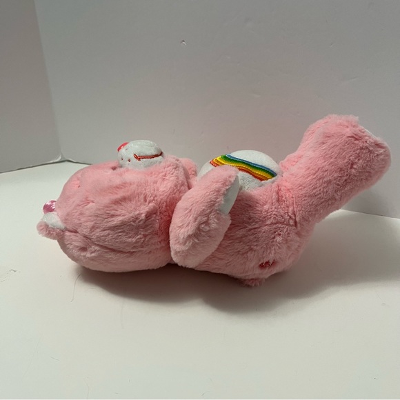 CARE BEARS 13” Plush Cheer Bear stuffed animal 2017 pink rainbow retro toy - Picture 5 of 10